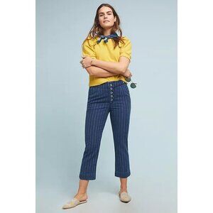 Pilcro Women's High-Rise Cotton Stretch Strip Trouser Jeans Size 27